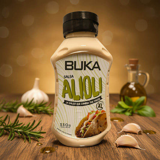 BUKA SALSA ALIOLI SIN GLUTEN 330GRS