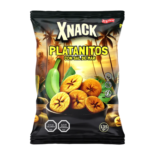 PLATANITOS CON SAL DE MAR VEGANO SIN GLUTEN 135g