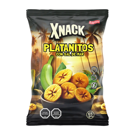 PLATANITOS CON SAL DE MAR VEGANO SIN GLUTEN 65g