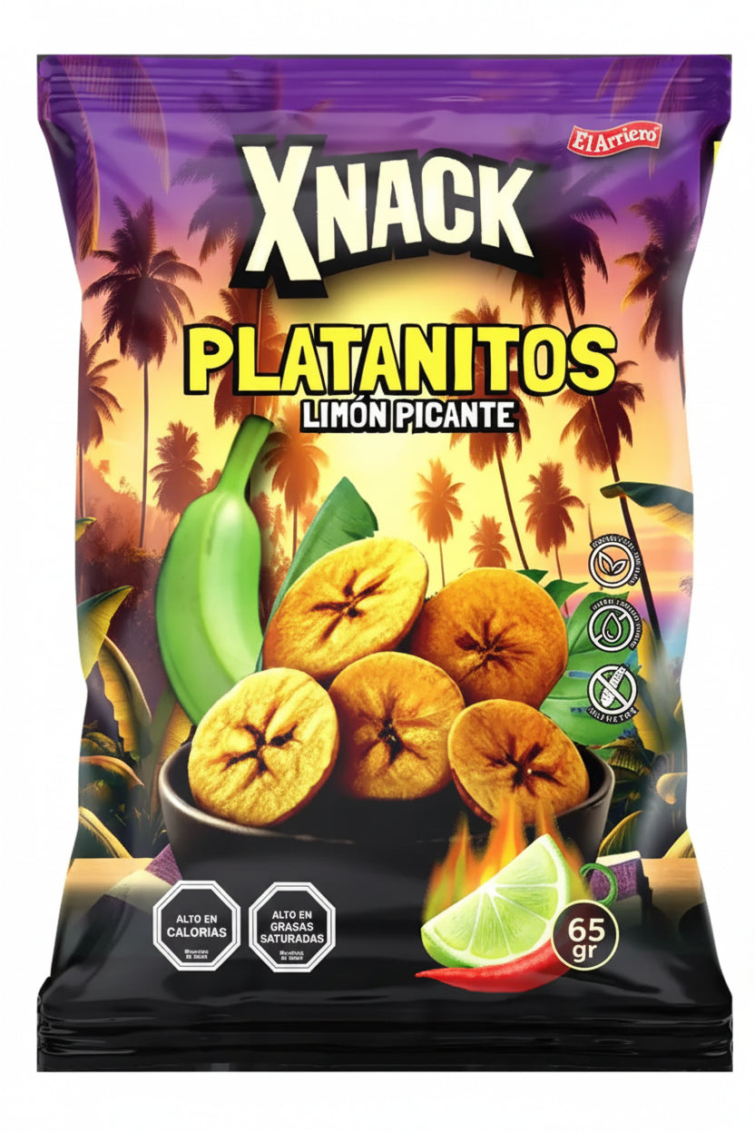 PLATANITOS LIMON PICANTE VEGANO SIN GLUTEN 65g
