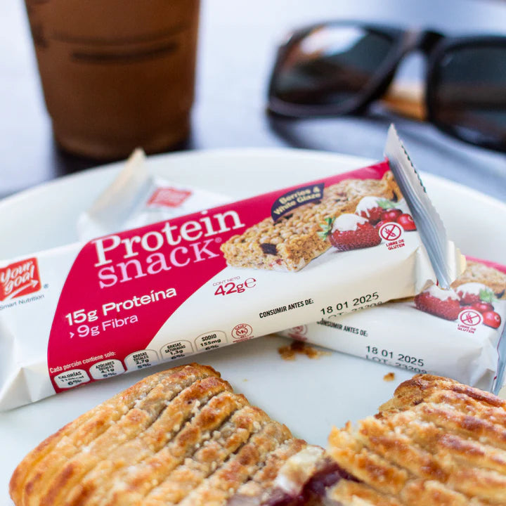PROTEIN SNACK BERRIES & WHITE GLAZE SIN GLUTEN 5un