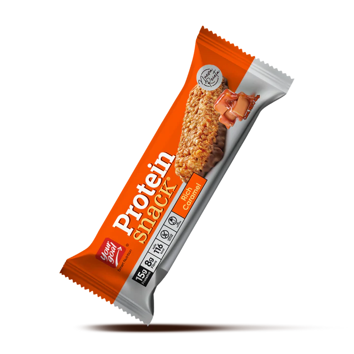 PROTEIN SNACK RICH CARAMEL SIN GLUTEN 5un