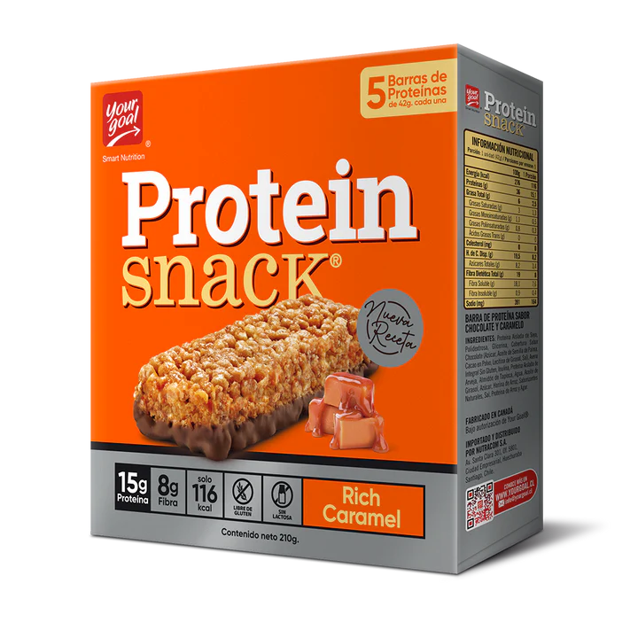 PROTEIN SNACK RICH CARAMEL SIN GLUTEN 5un