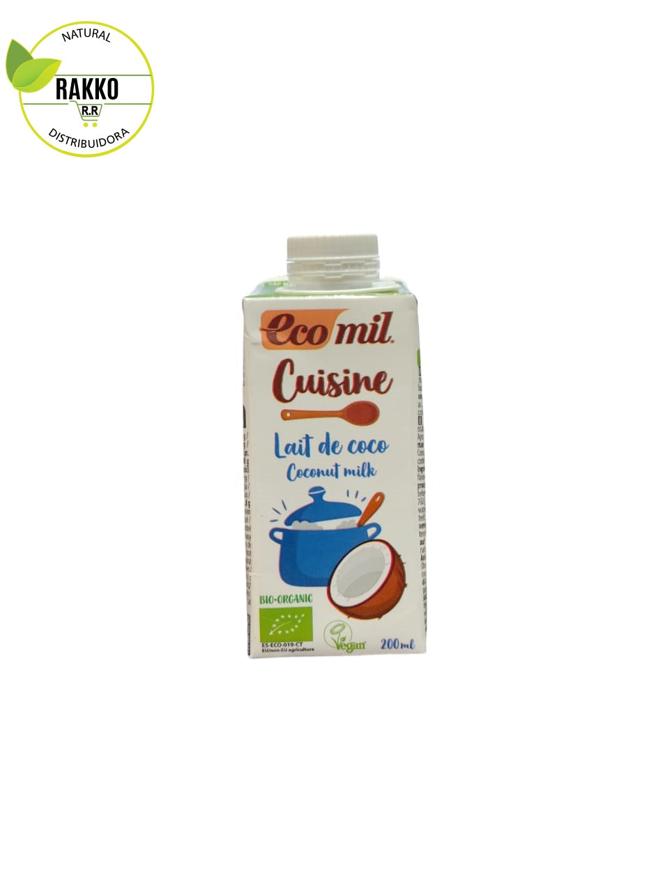 CREMA DE COCO ORGANICA SIN GLUTEN 200ml