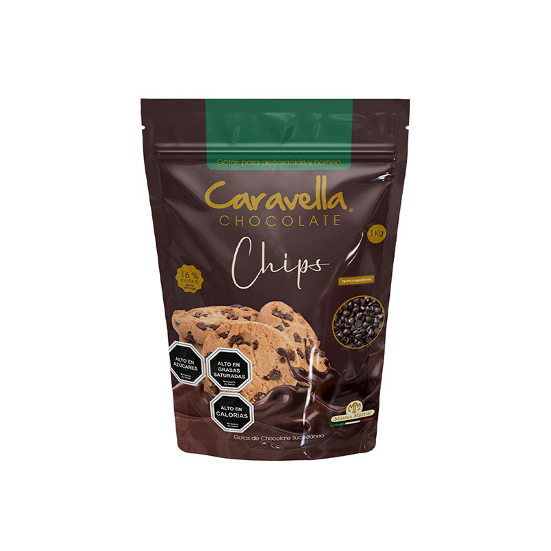 COBERTURA DE CHOCOLATE CHIPS CARAVELLA 1KL