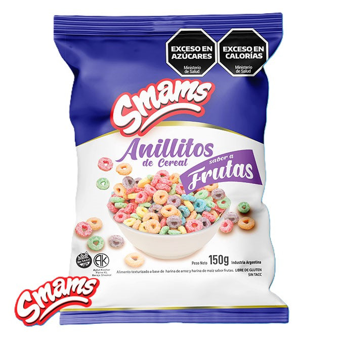 CEREAL ANILLOS DE FRUTAS SIN GLUTEN 150g liquidacion 24/09/2025
