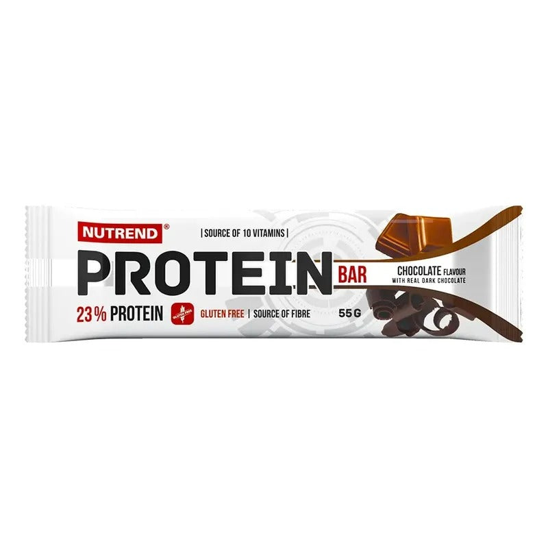 BARRA DE PROTEINA NUTREND SABOR CHOCOLATE SIN GLUTEN 55GR