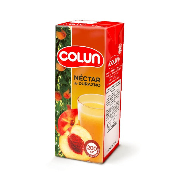 COLUN NECTAR DE DURAZNO BOMBILLIN PACK 6UN SIN GLUTEN