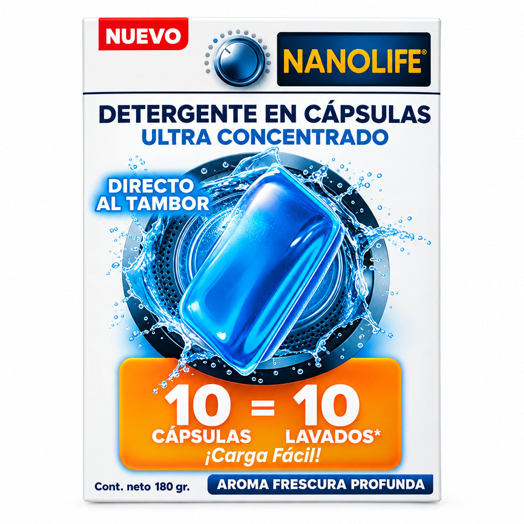 NANOLIFE DETERGENTE EN CAPSULAS 10UN