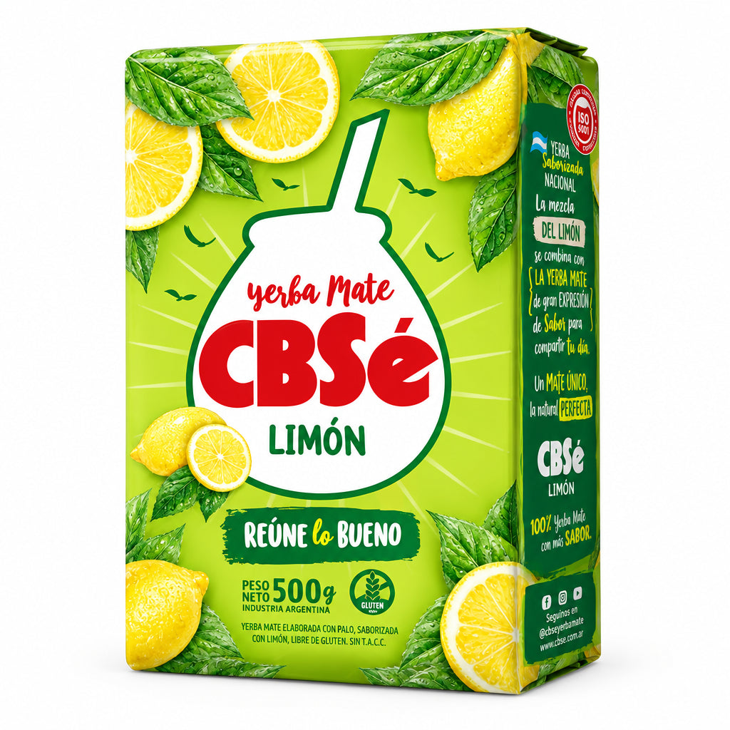 CBSE YERBAMATE LIMÓN SIN GLUTEN 500GRS