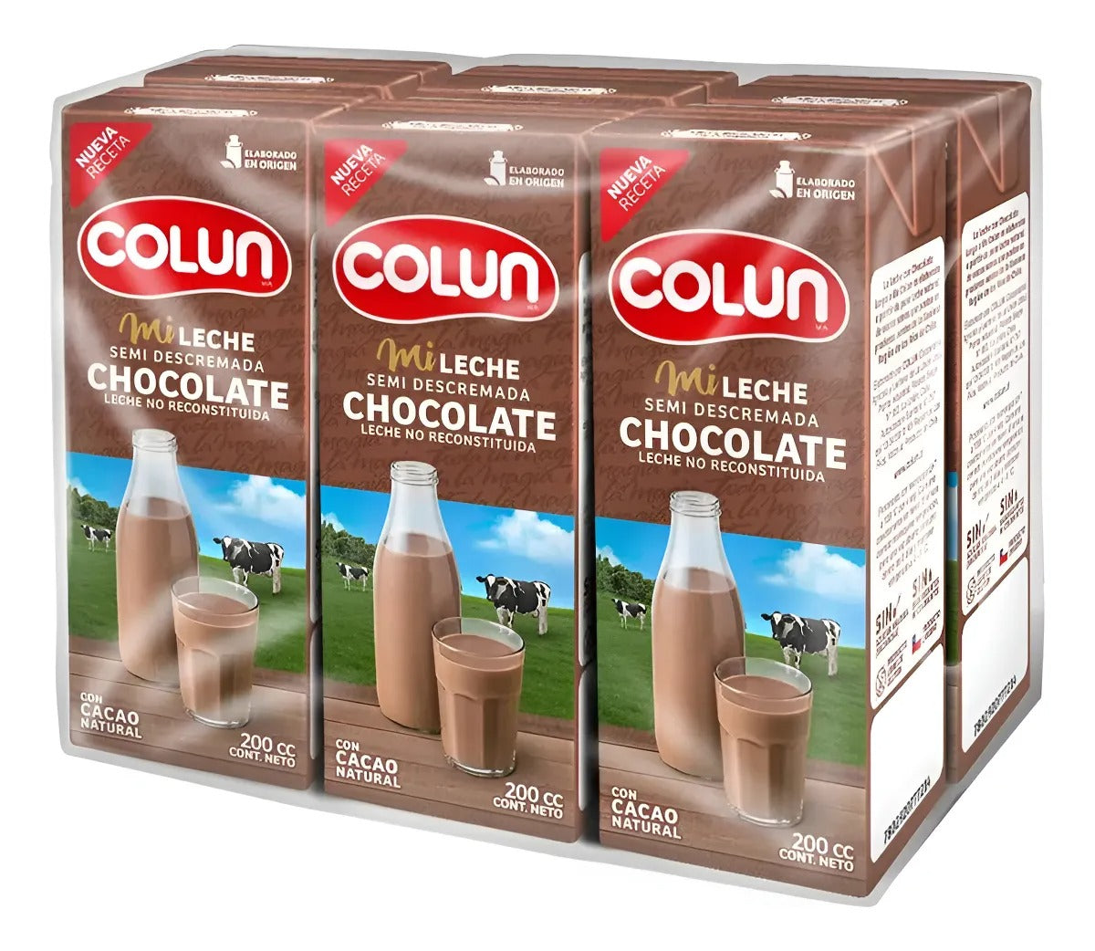 COLUN LECHE BOMBILLIN CHOCOLATE PACK 6UN SIN GLUTEN