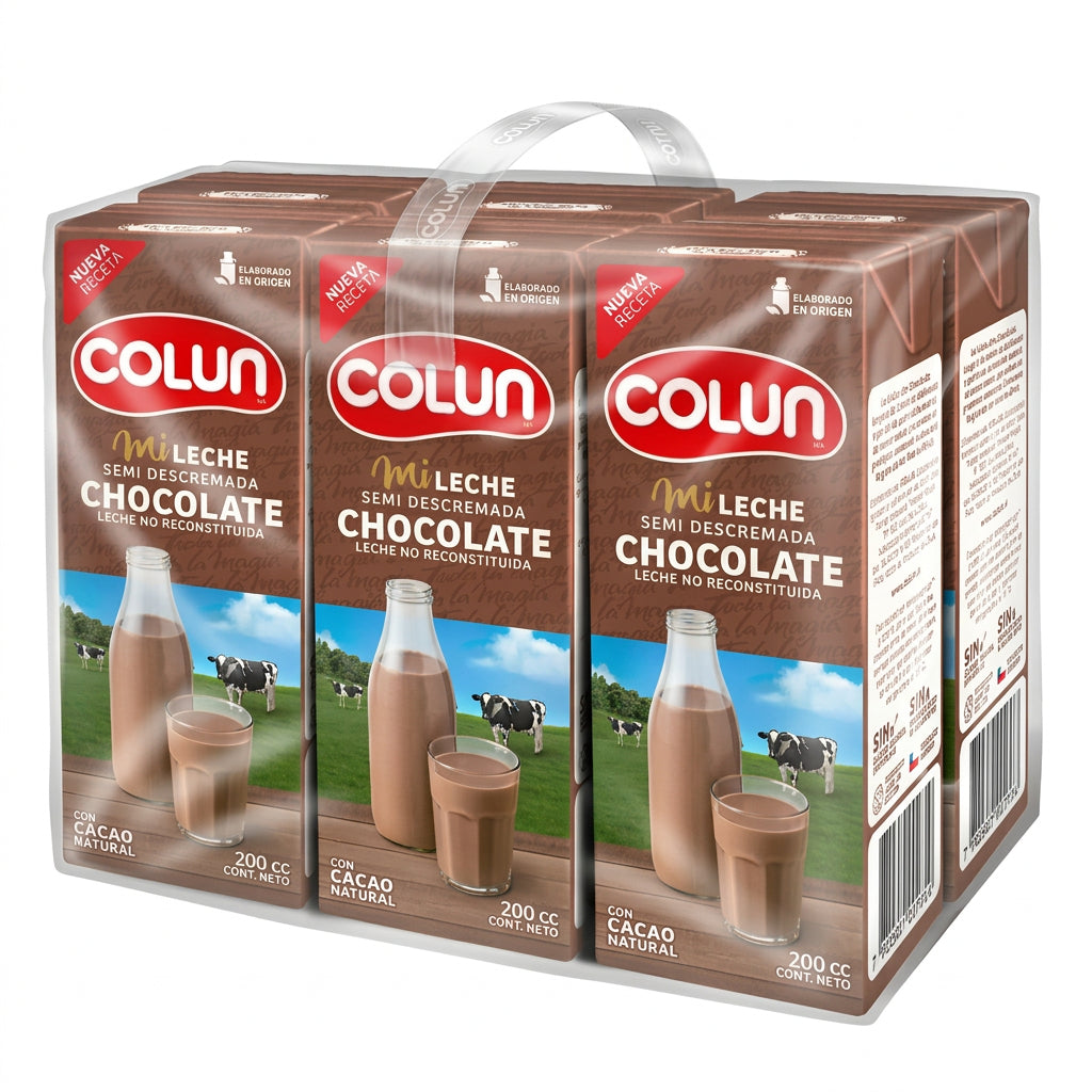 COLUN LECHE BOMBILLIN CHOCOLATE PACK 6UN SIN GLUTEN