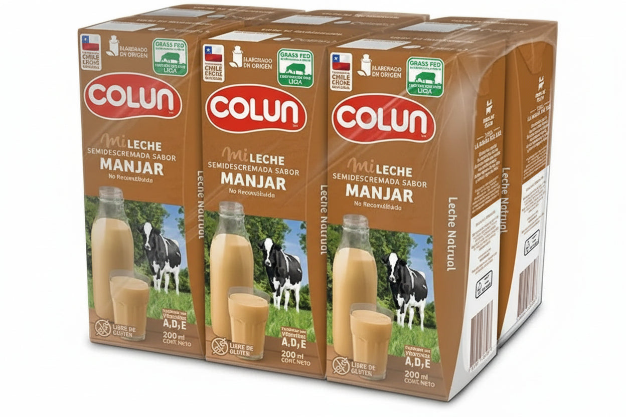 COLUN LECHE MANJAR BOMBILLIN PACK 6UN SIN GLUTEN