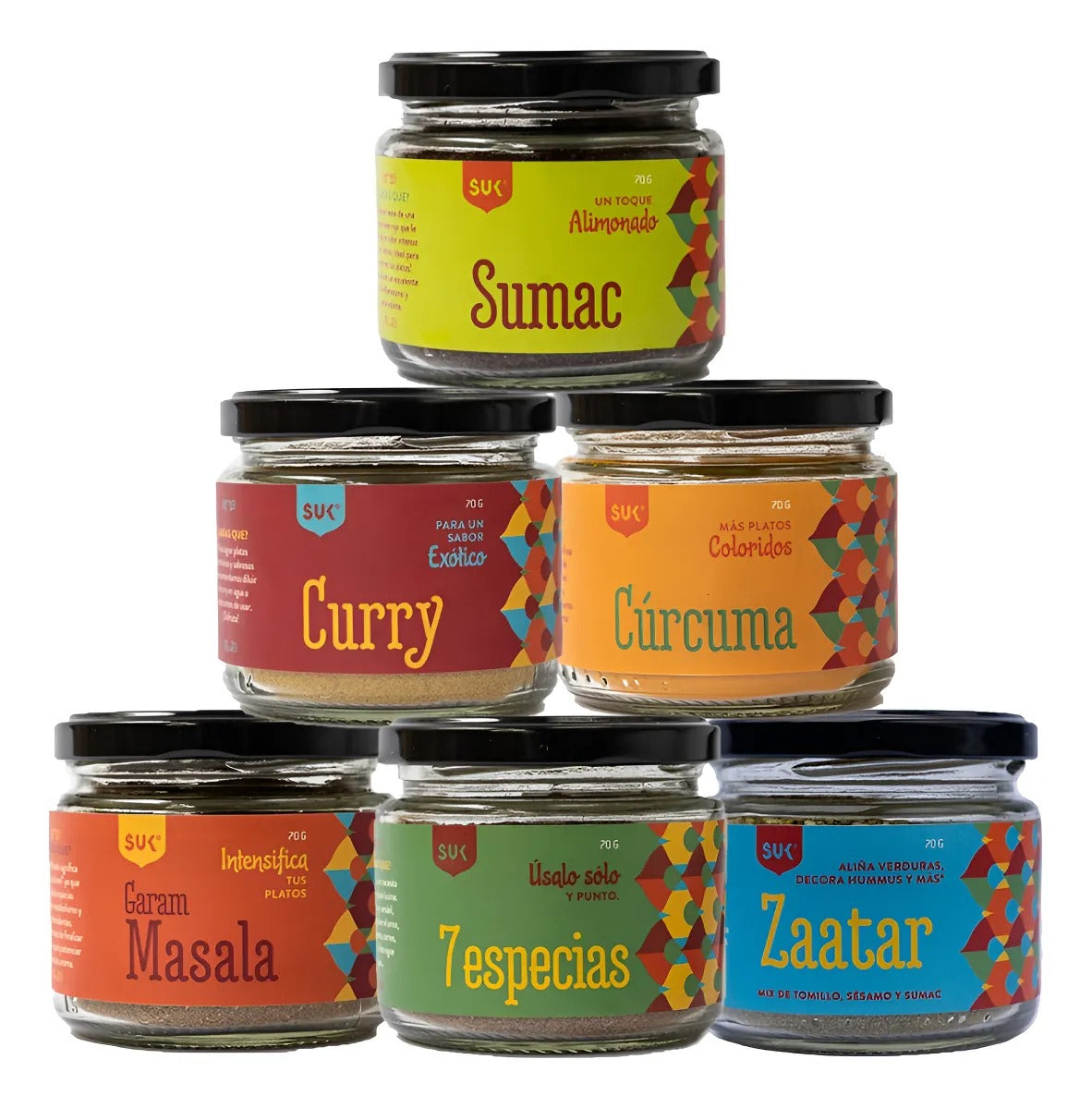 SUK PACK 6X ESPECIAS MIX VARIEDADES