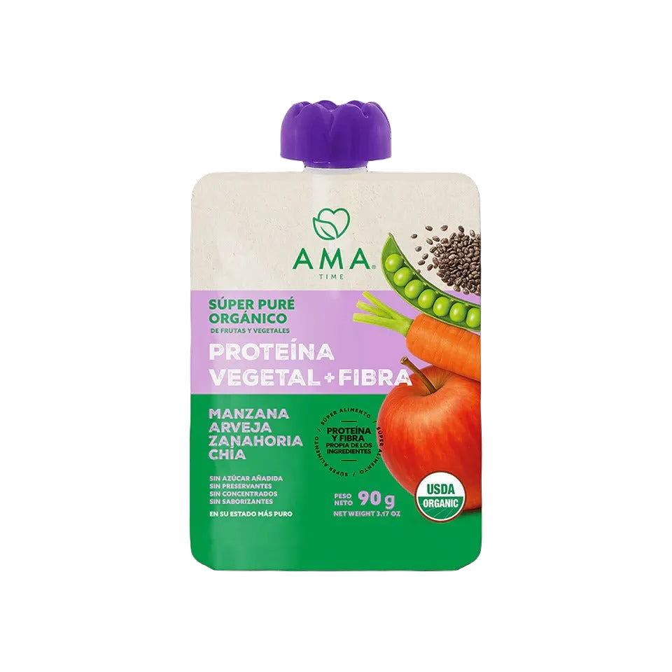 AMA PURÉ PROTEINA VEGETAL + FIBRA ORGANICO 90G
