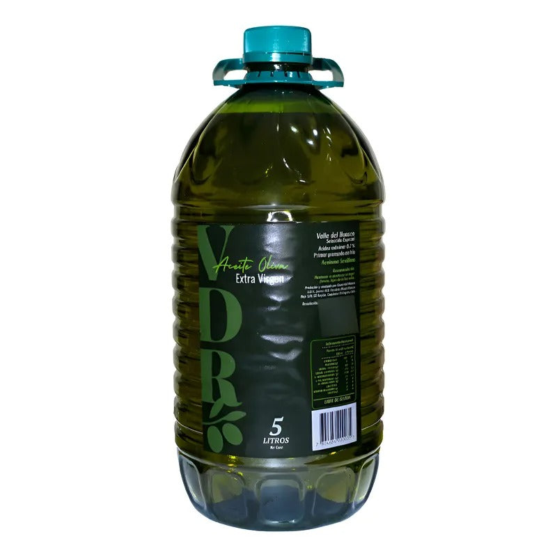 ACEITE DE OLIVA 0.2% ACIDEZ SIN GLUTEN EXTRA VIRGEN MARCA VDR BIDON 5LTS