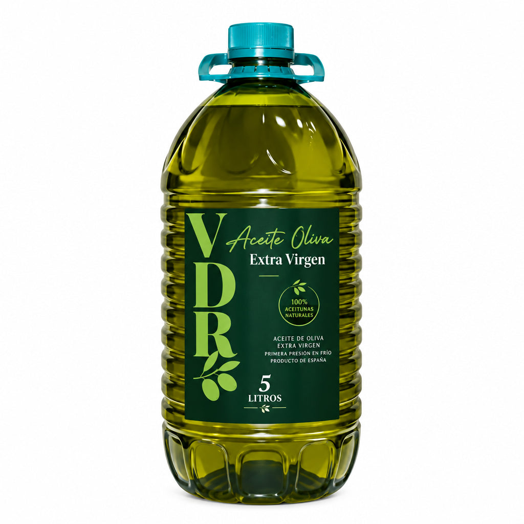 ACEITE DE OLIVA 0.2% ACIDEZ SIN GLUTEN EXTRA VIRGEN MARCA VDR BIDON 5LTS