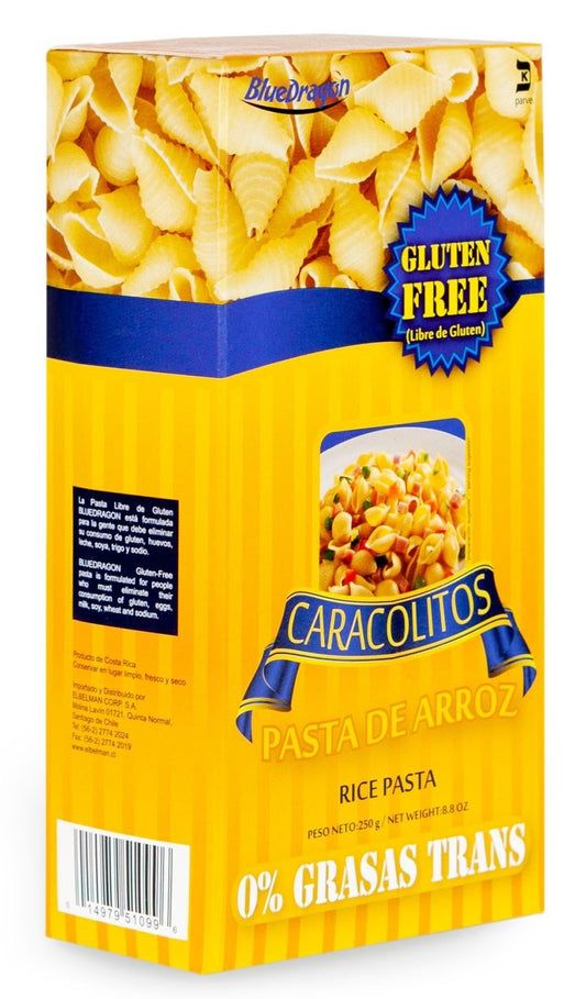 PASTA CARACOLITOS SIN GLUTEN BLUE DRAGON 250GR