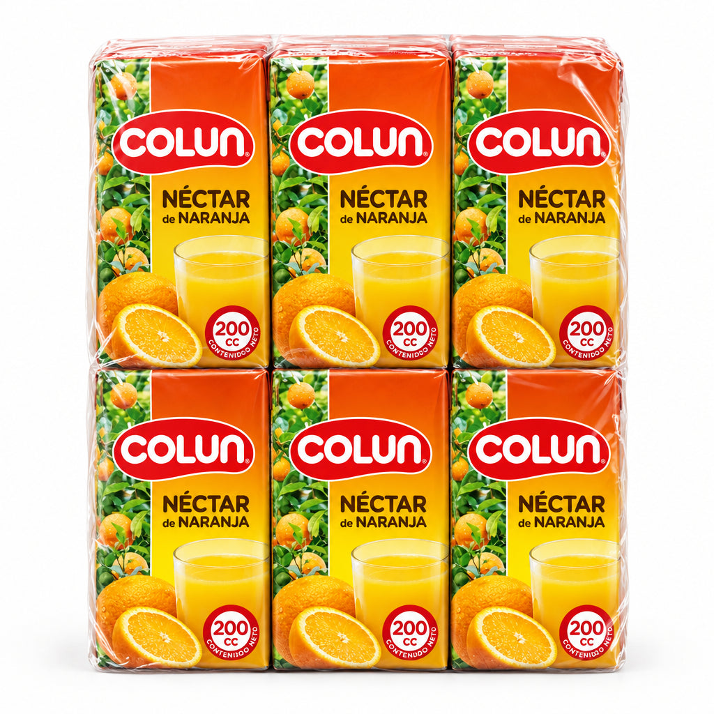 COLUN NECTAR DE NARANJA BOMBILLIN PACK 6UN SIN GLUTEN