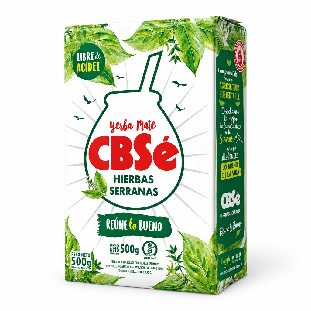 CBSE YERBAMATE HIERBAS SERRANAS SIN GLUTEN 500GRS