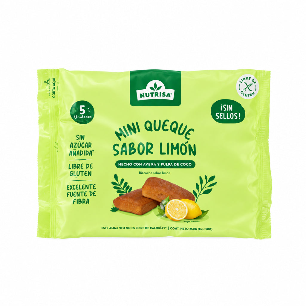 NUTRISA MINI QUEQUE LIMON 250GR SIN GLUTEN