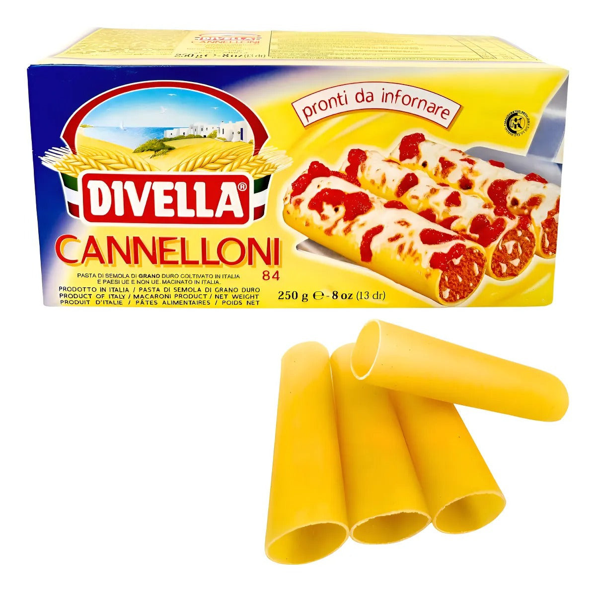 Pasta Divella Cannelloni 250g 100% Italiano
