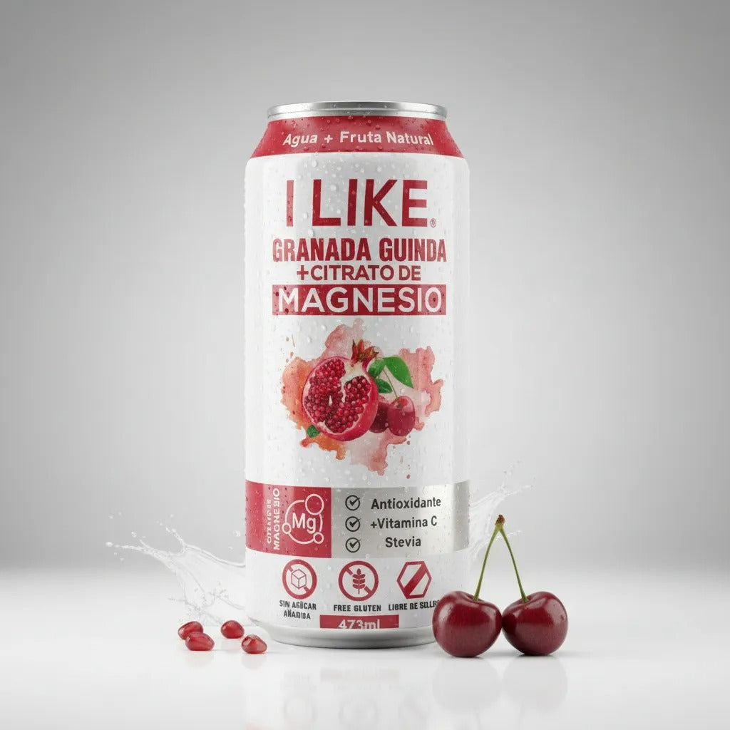 I Like Agua Saborizada + Colageno Sin Gluten 473ml GRANADA GUINDA