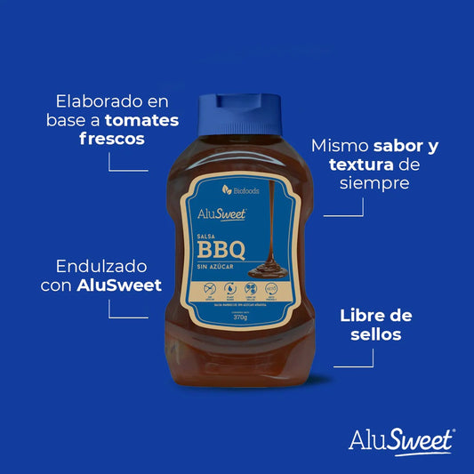 ALUSWEET BBQ SIN AZUCAR 370GR