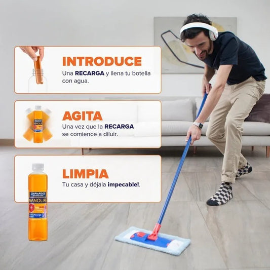 NANOLIFE LIMPIAPISOS DESINFECTANTE 1LT