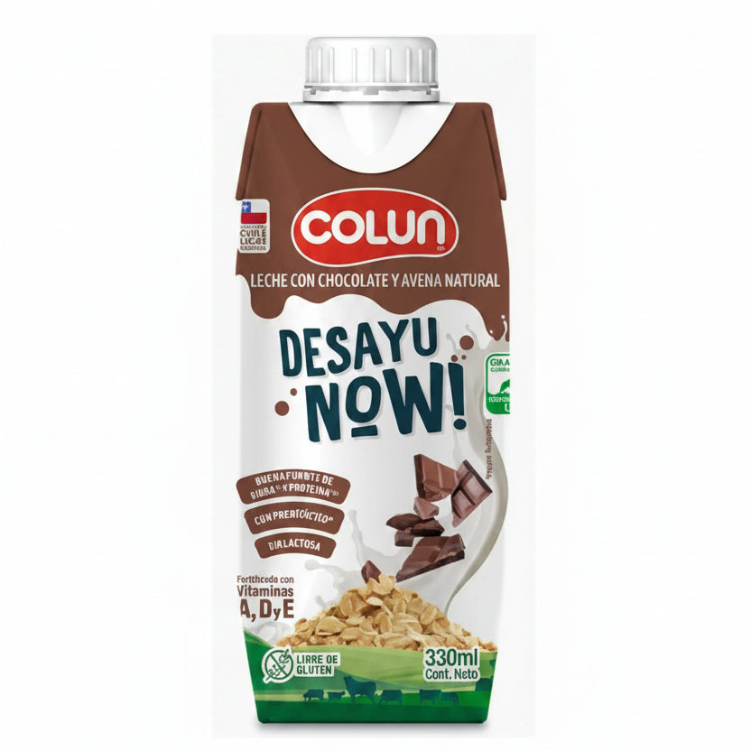 COLUN LECHE DESAYU NOW! 330ML SIN GLUTEN SABOR CHOCOLATE