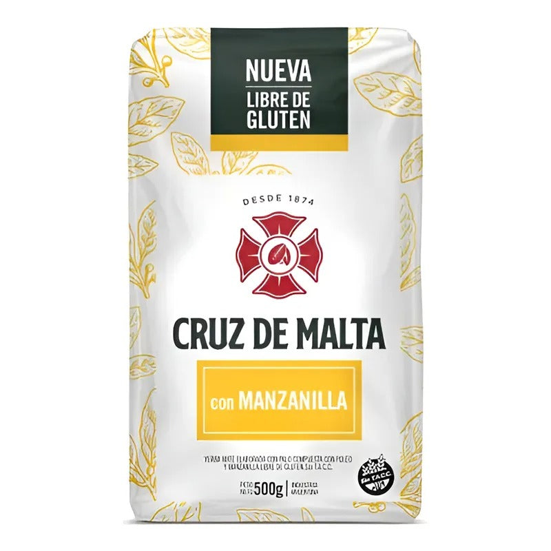 Yerba Con Manzanilla Sin Tacc Cruz De Malta X 500g