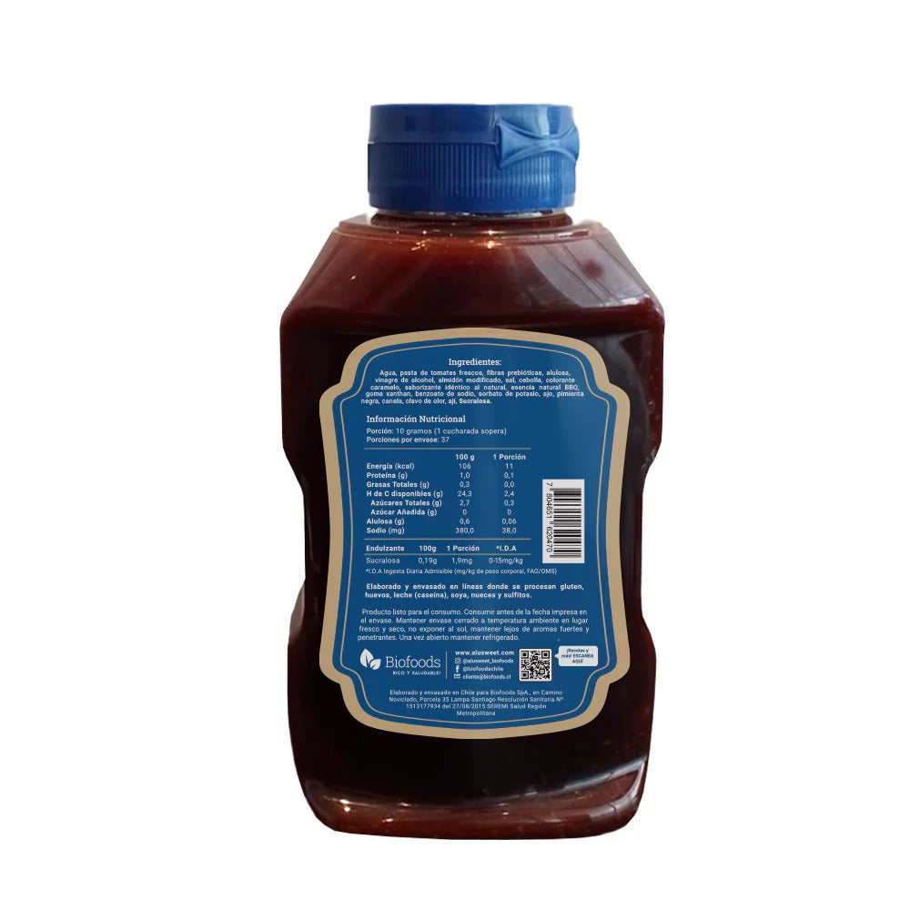 ALUSWEET BBQ SIN AZUCAR 370GR