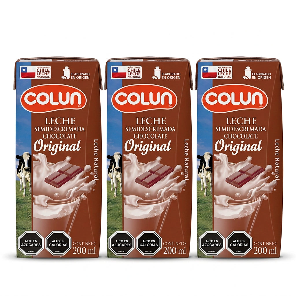 COLUN LECHE CHOCOLATE ORIGINAL BOMBILLIN PACK 6UN SIN GLUTEN
