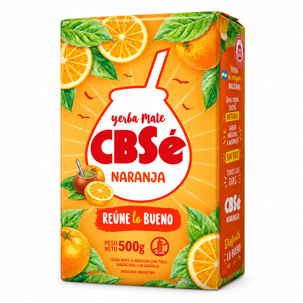 CBSE YERBAMATE NARANJA SIN GLUTEN 500GRS