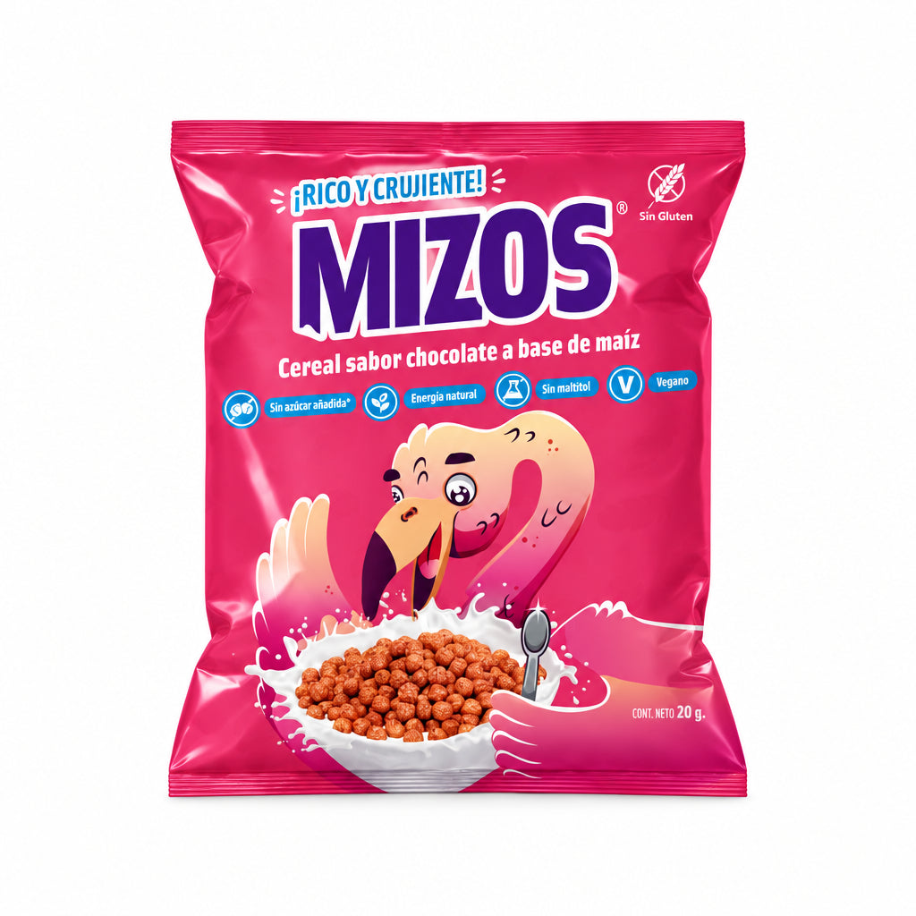 MIZOS CEREAL INDIVIDUAL SABOR FRUTILLA 20GR