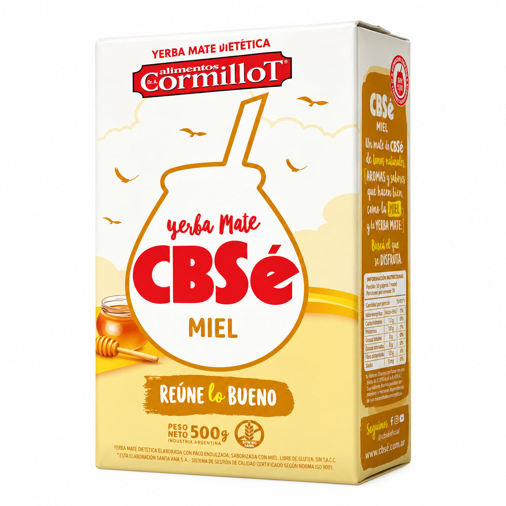CBSE YERBAMATE MIEL SIN GLUTEN 500GRS