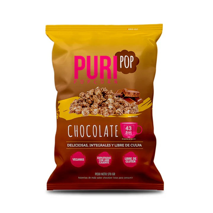 ¡OFERTA! PURI POPCORN CHOCOLATE FAMILIAR 170GR Liquidación 30/12/2025