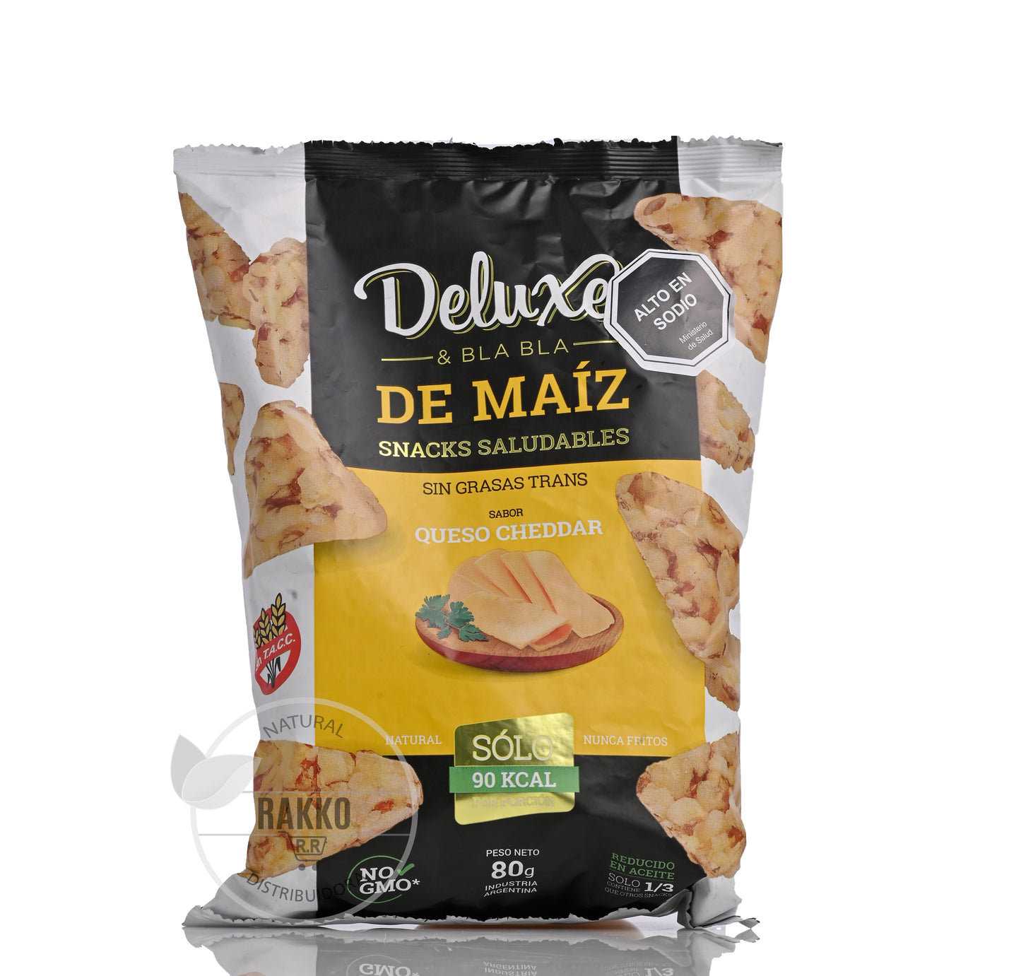 SNACK DE MAIZ QUESO CHEDDAR DELUXE 80g