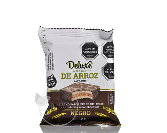 ALFAJOR RELLENO DE DULCE DE LECHE CUBIERTO CON CHOCOLATE SIN GLUTEN 28g