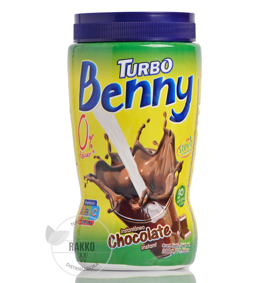 TURBO BENNY 0% AZUCAR  SABOR CHOCOLATE 300g