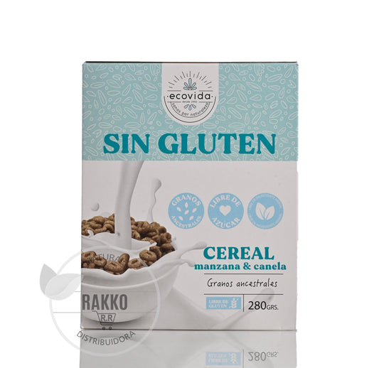 ECOVIDA CEREAL MANZANA CANELA SIN GLUTEN 280g