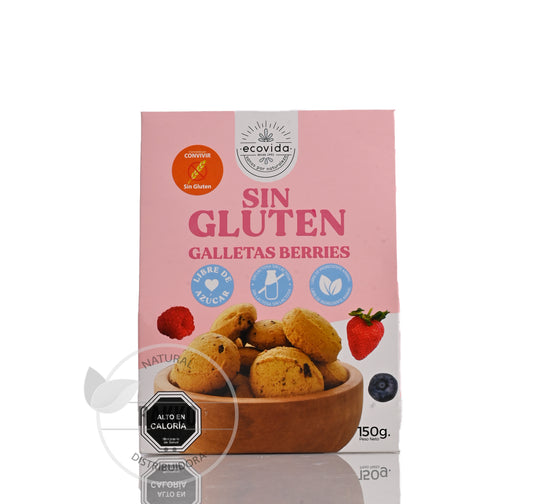 ECOVIDA GALLETAS BERRIES SIN GLUTEN 150g