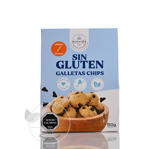 ECOVIDA GALLETAS CHIPS SIN GLUTEN 150g