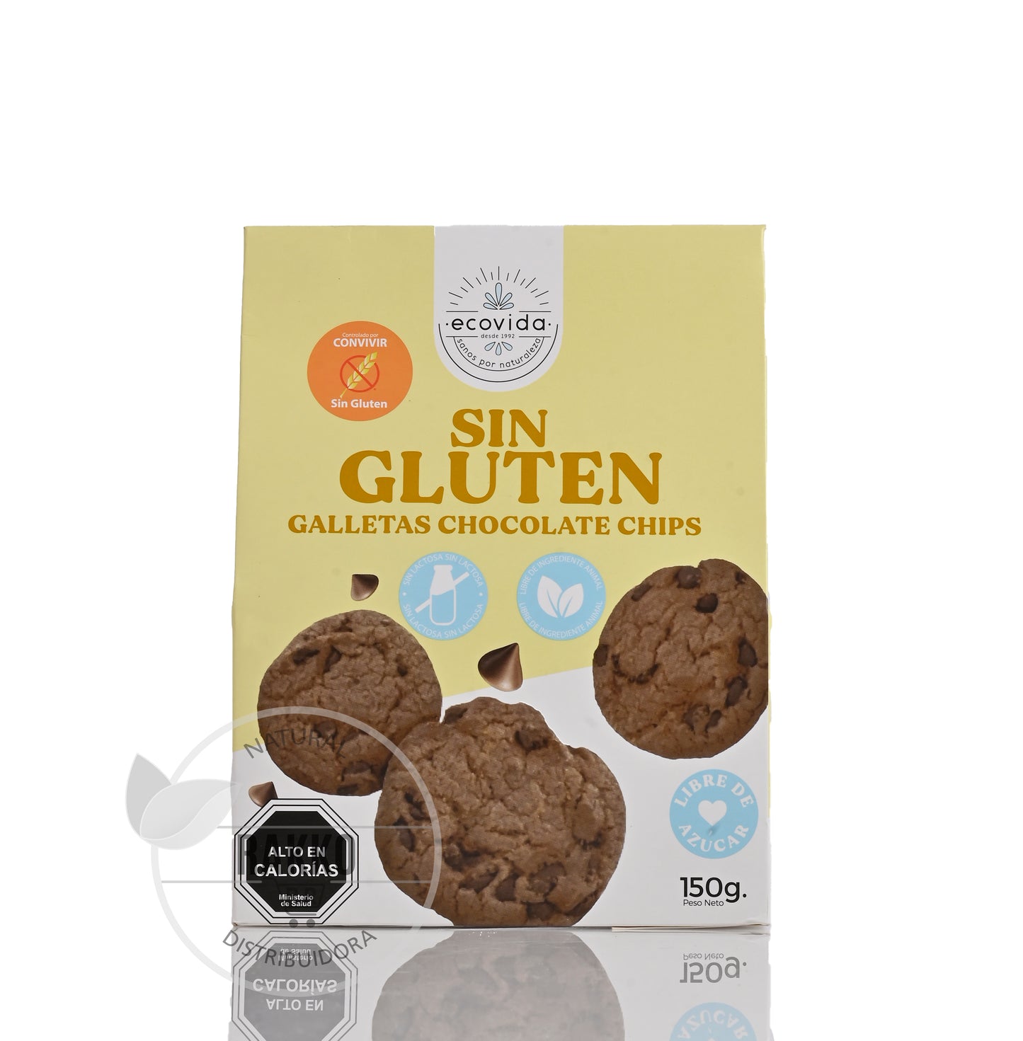 ECOVIDA GALLETAS CHOCOLATE CHIPS SIN GLUTEN 150g