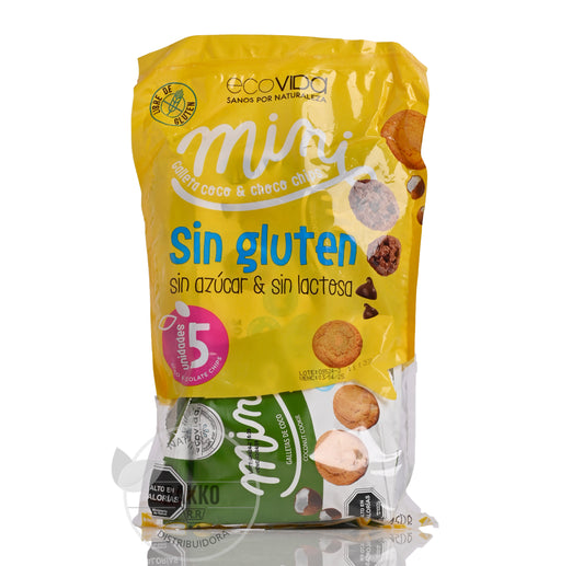 ECOVIDA MINI GALLETAS SIN GLUTEN PACK 5UN 150g