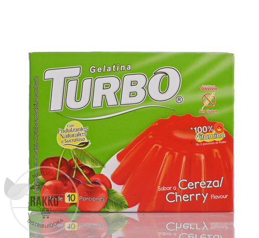 TURBO GELATINA SABOR CEREZA 80g