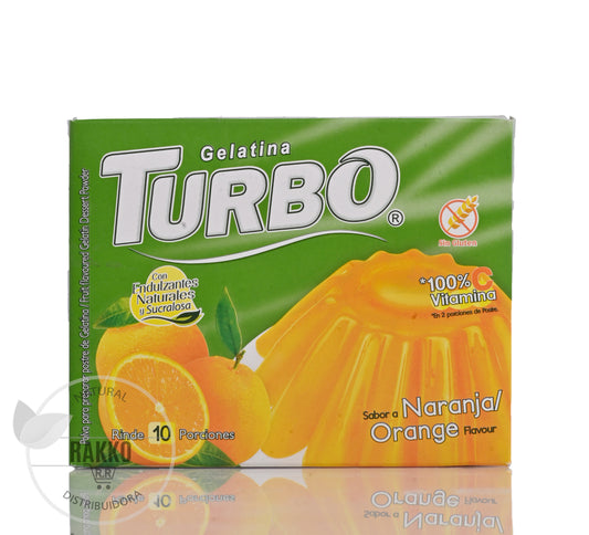 TURBO GELATINA SABOR NARANJA 80g