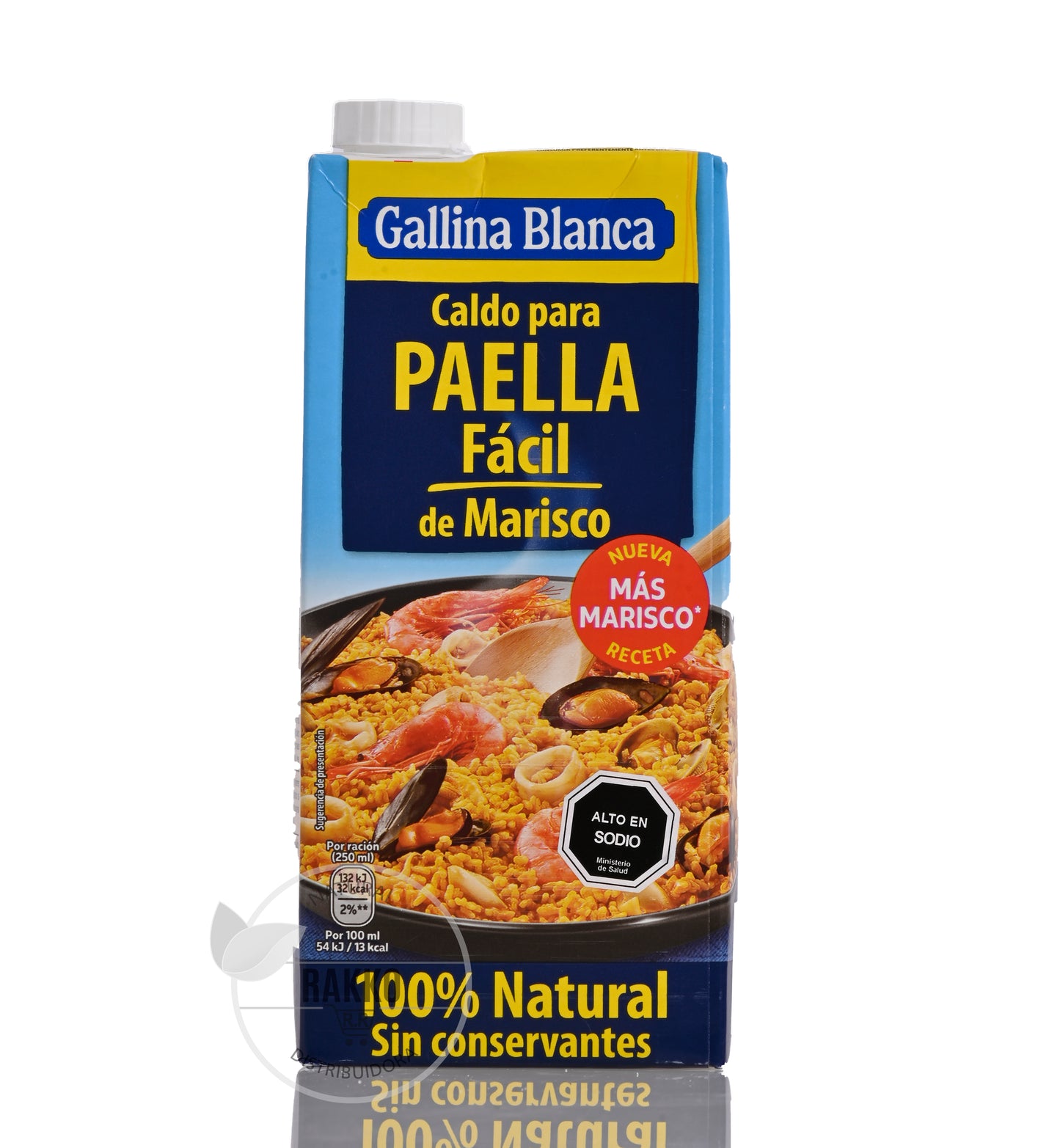 GALLINA BLANCA CALDO PARA PAELLA MARISCOS SIN GLUTEN 1LT