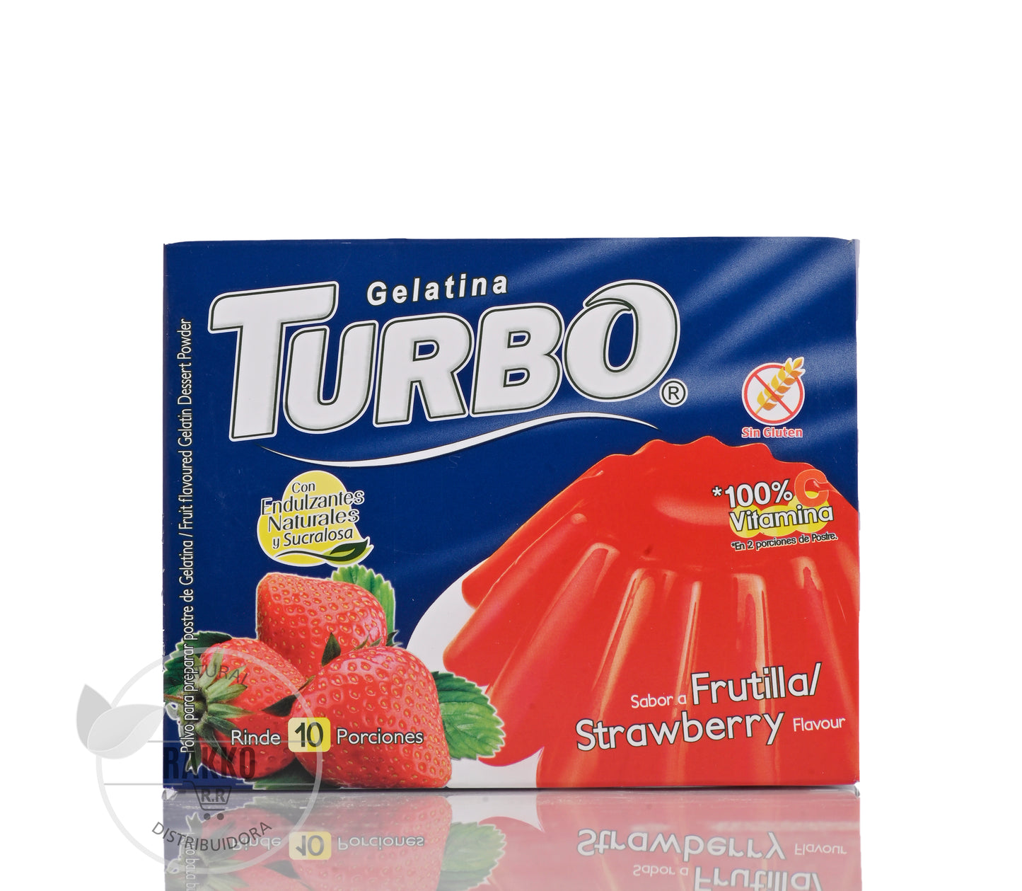 TURBO GELATINA SABOR FRUTILLA 80g