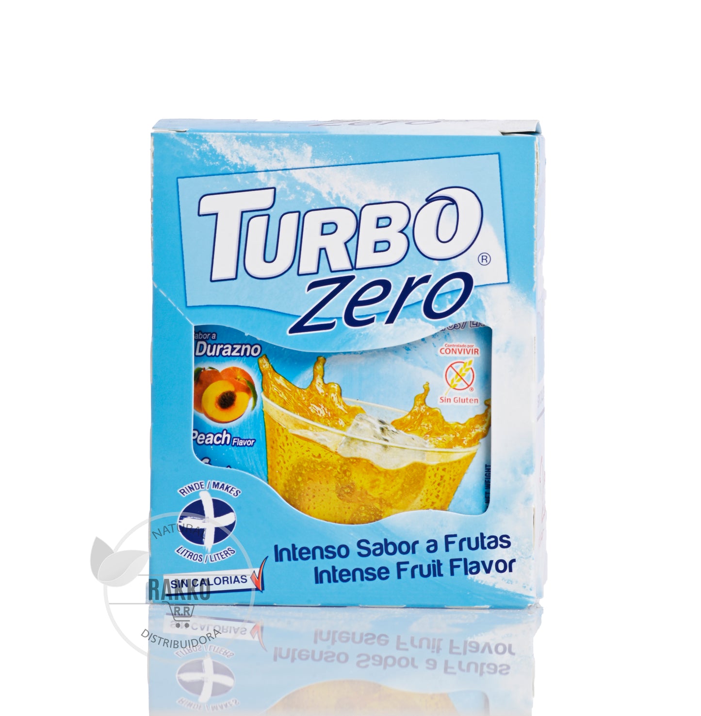 TURBO ZERO JUGO SABOR DURAZNO DISPLAY 10UN